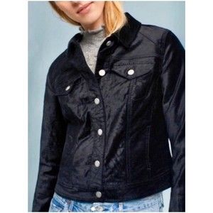 PILCRO AND THE LETTERPRESS Black Classic Velvet Jacket